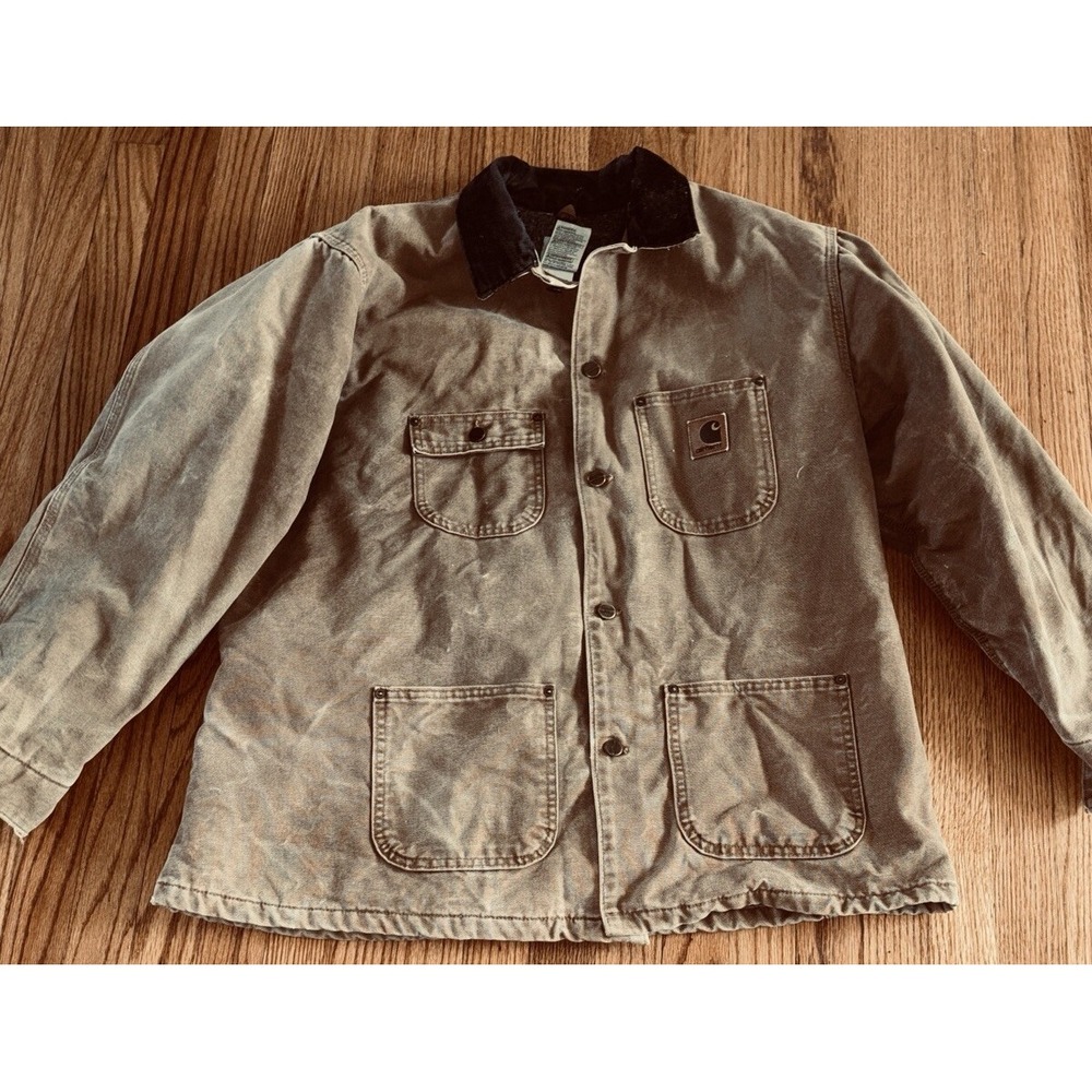Carhartt Workwear Chore Coat Blanket Lined Brown Mens XL‎ Regular C02 BRN